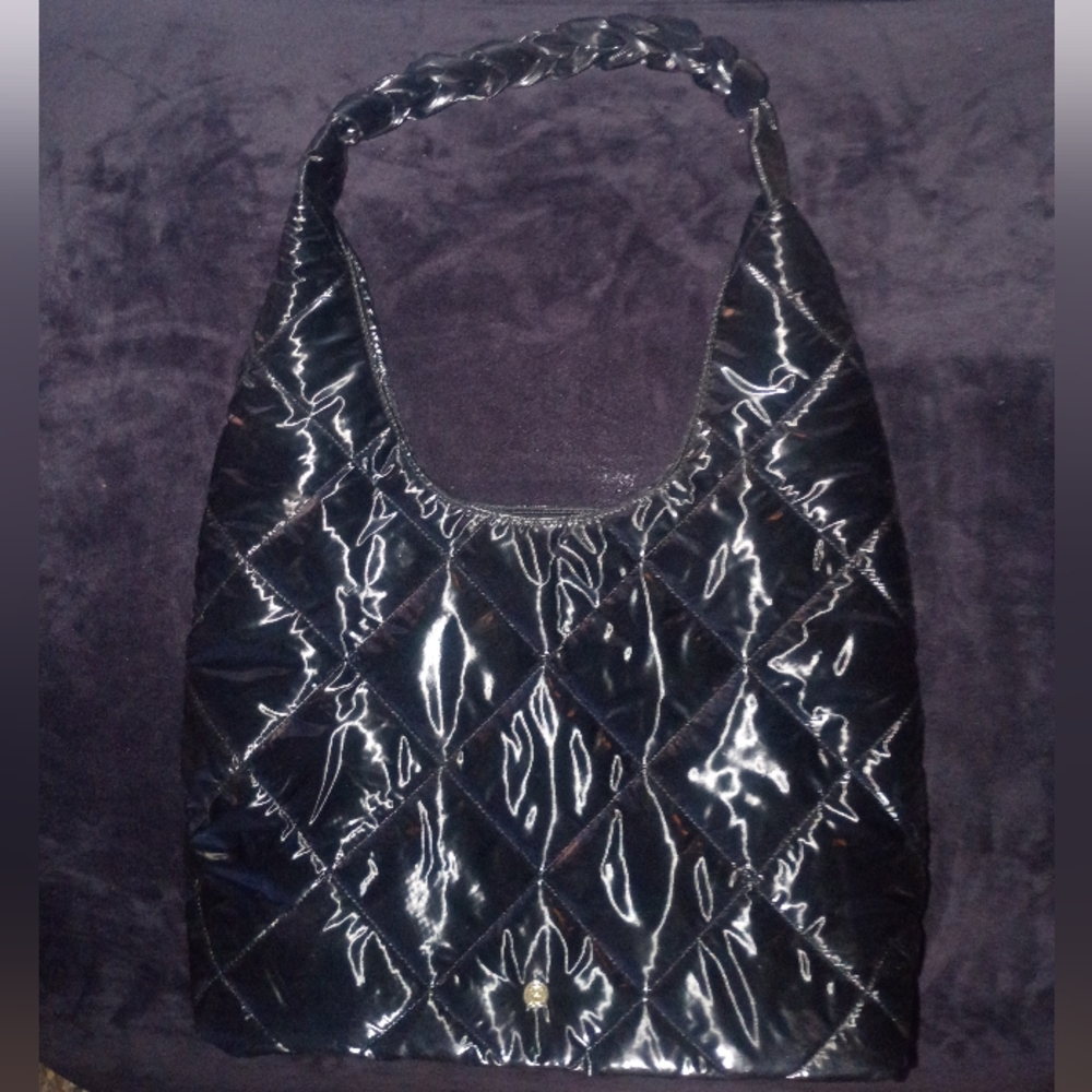 House of Harlow 1960 Nicole Richie 2-in-1 Puffer Bag Set Black Quilted Luxury ♋